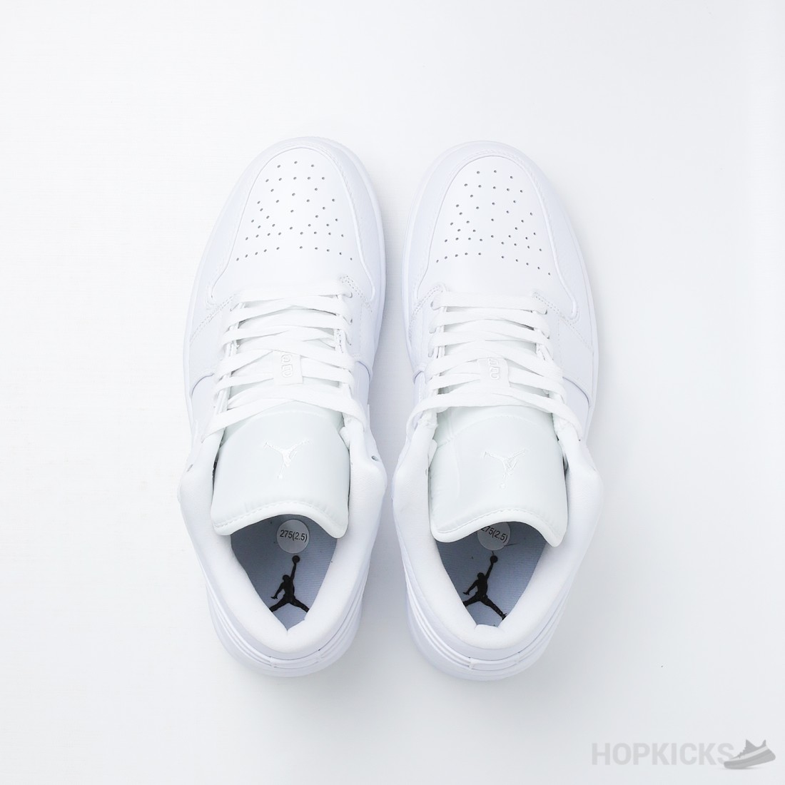 triple white tumbled leather